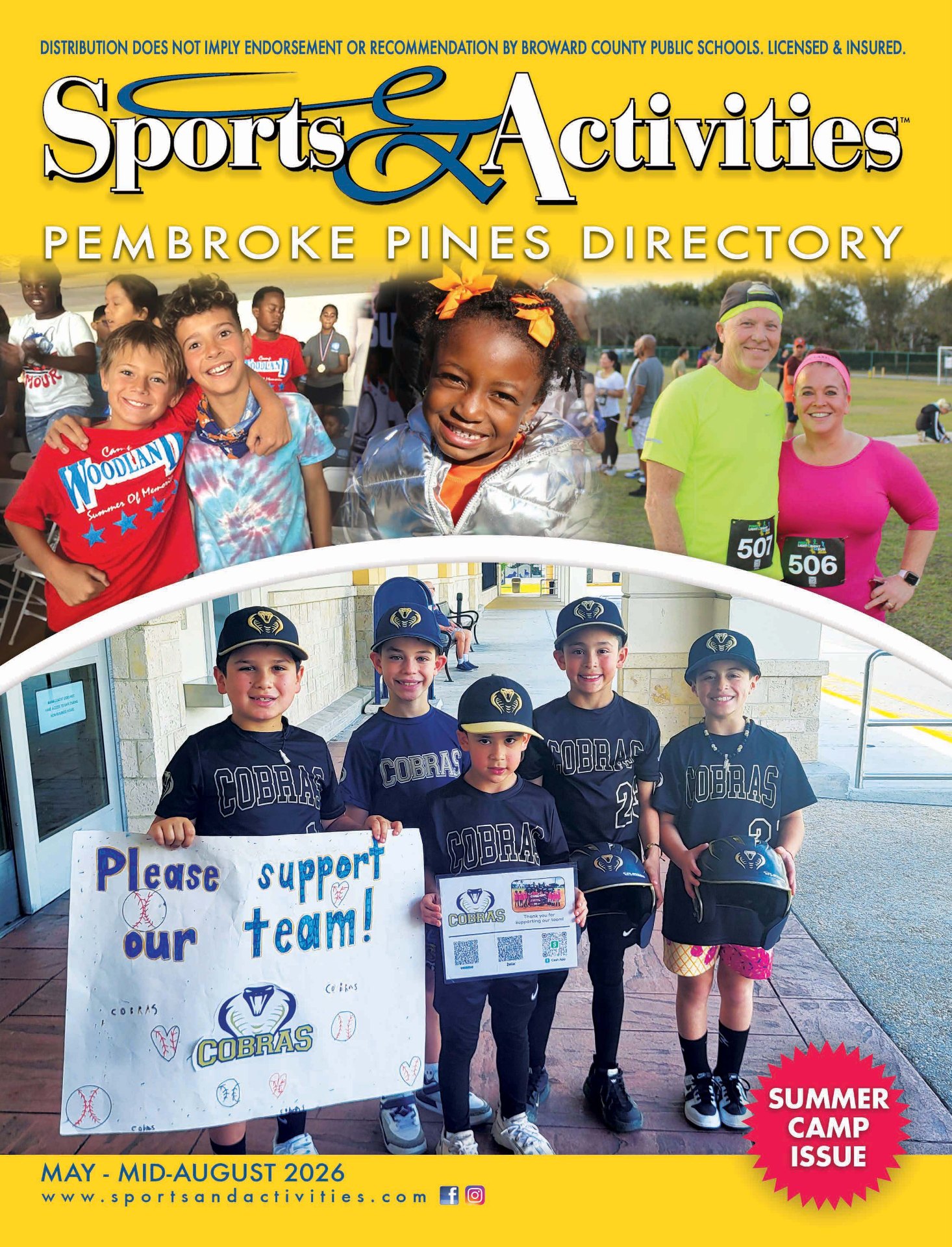 Sports & Activities Pembroke Pines magazine cover