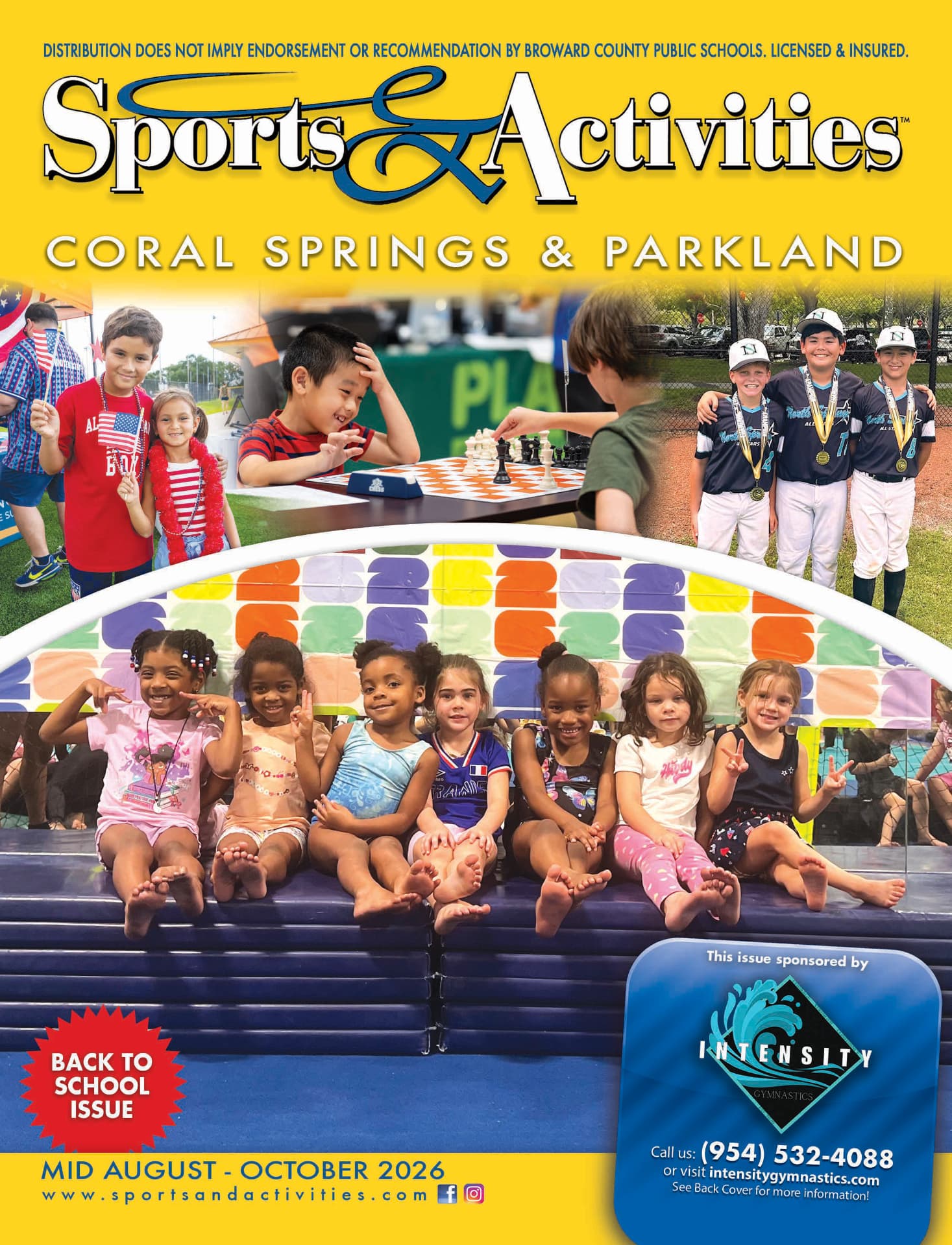 Sports & Activities Coral Springs & Parkland magazine cover