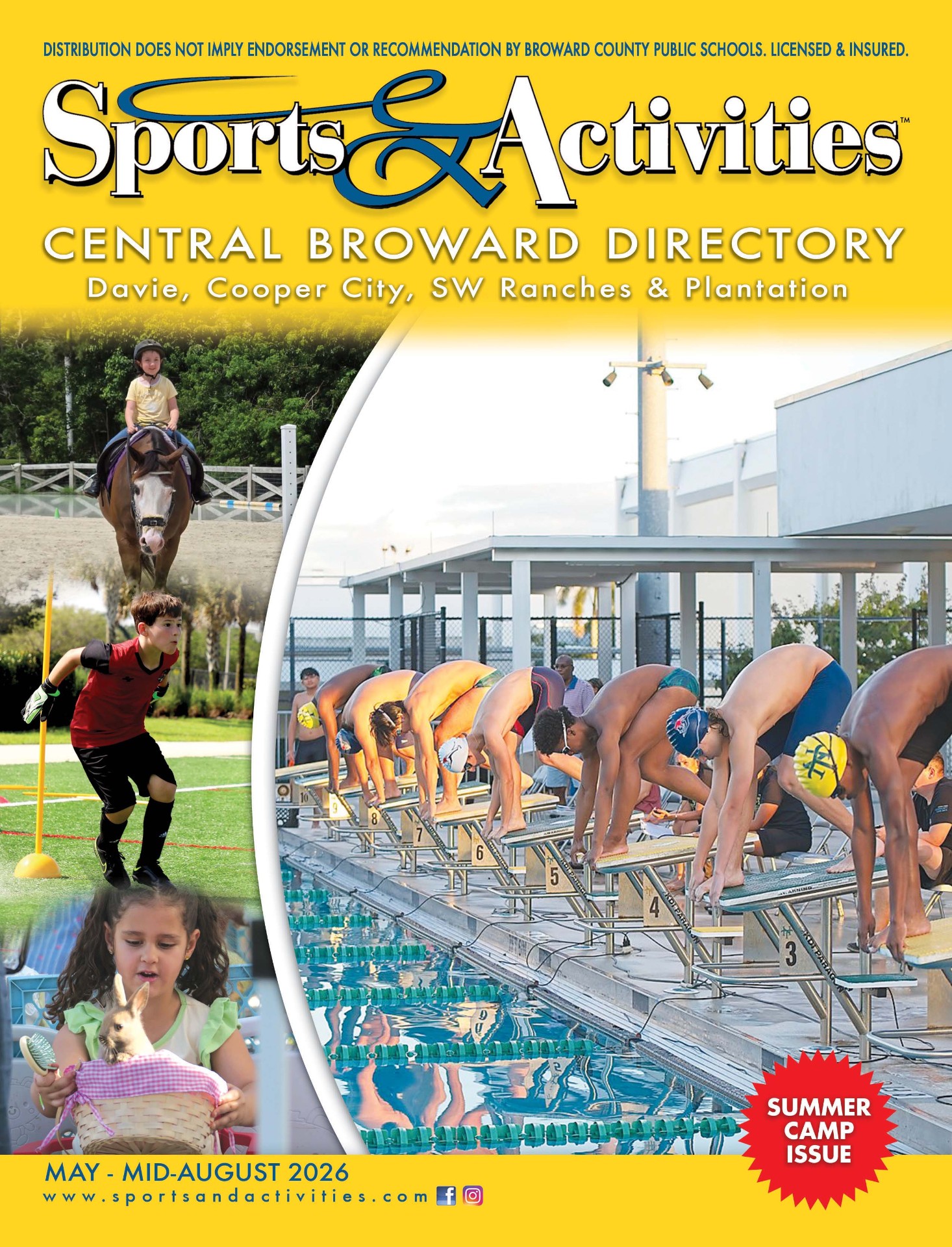 Sports & Activities Central Broward magazine cover