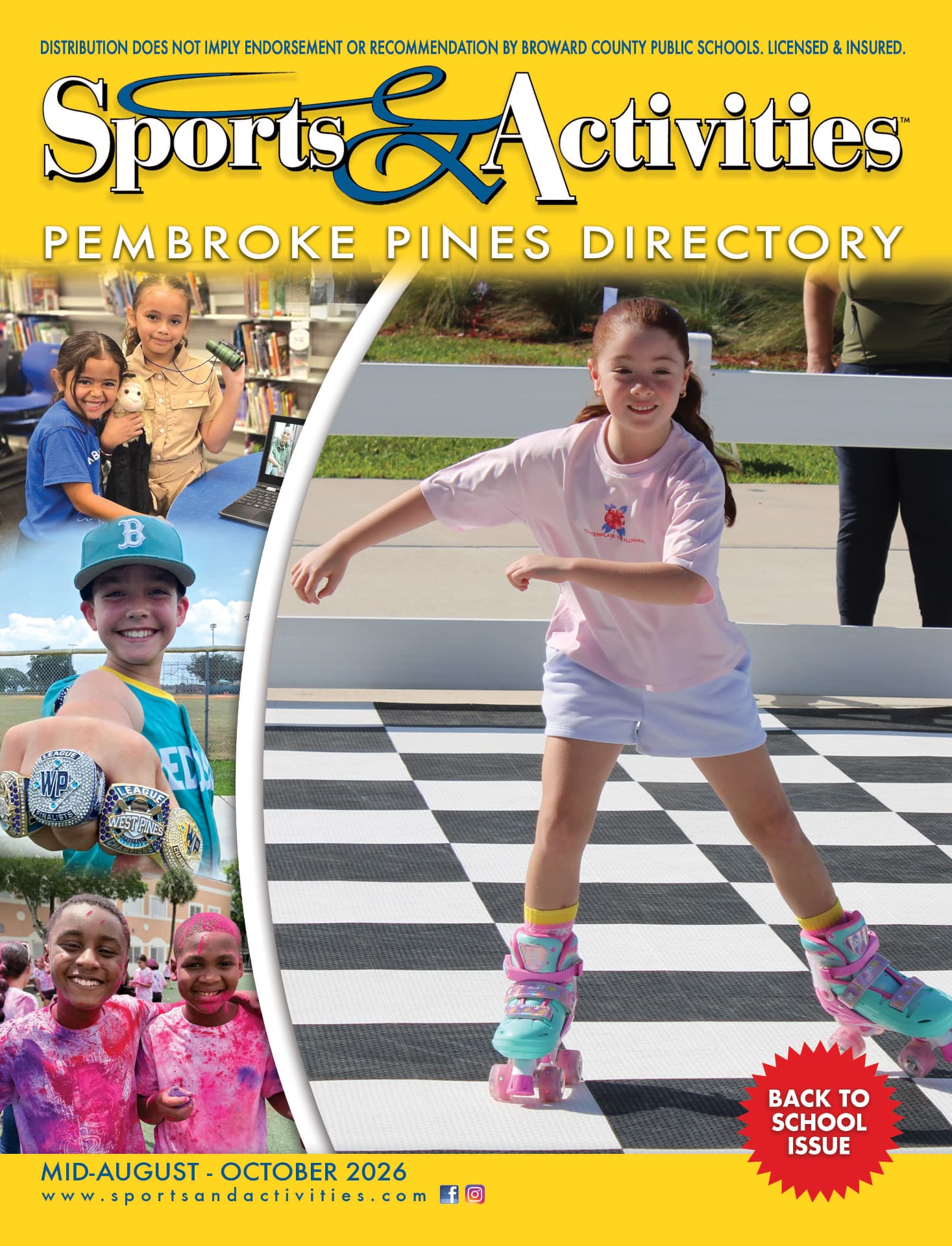 Sports & Activities Pembroke Pines magazine cover